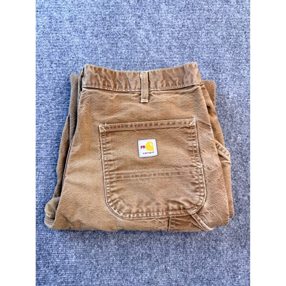 Carhartt Other - Carhartt FR Pants Mens 32x32 Brown Flame Resistant Workwear Duck Canvas Faded 10